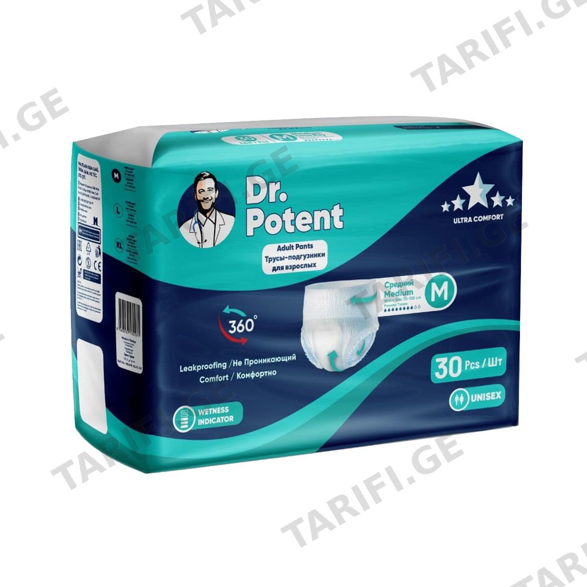 მწოლიარის ტრუსი M 30 ცალი 0281 დოქტორ პოტენტი - Dr. Potent