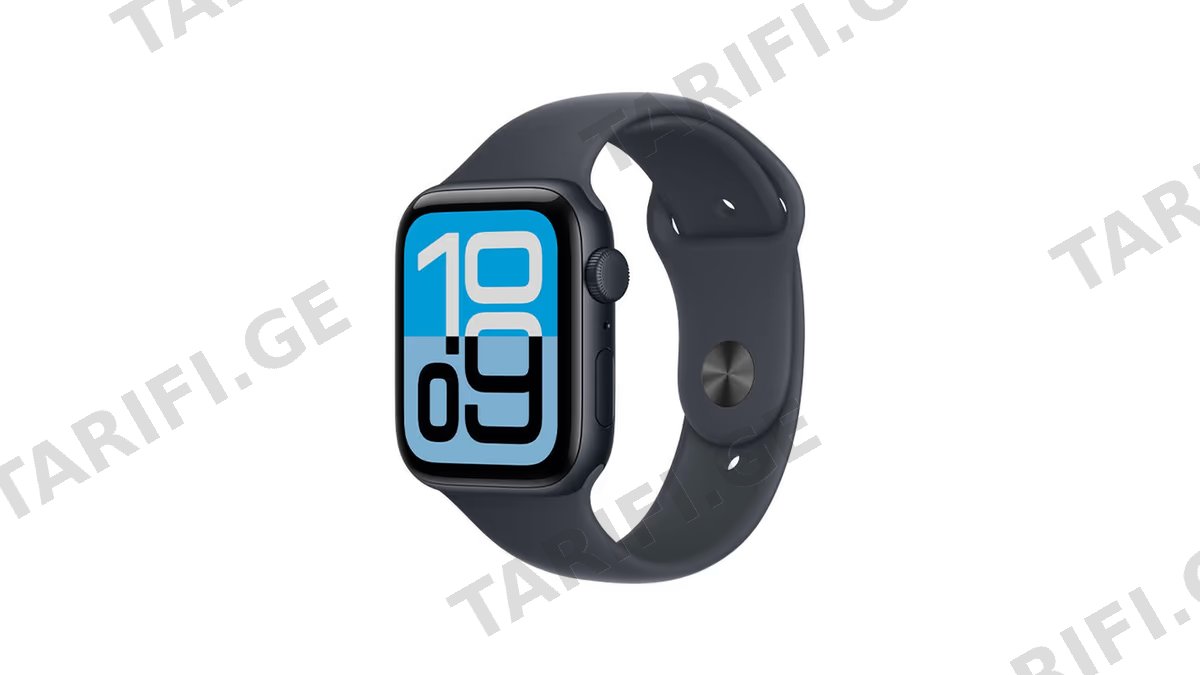 Apple Watch SE 3 GPS 44mm Midnight Aluminium Case With Midnight Sport Band MEHQ4 M/L