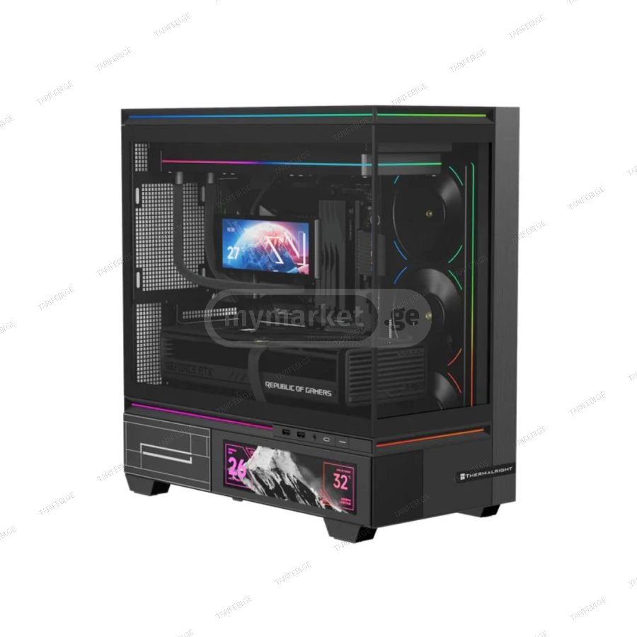 ქეისი Thermalright TL-10 Vision With Screen Black