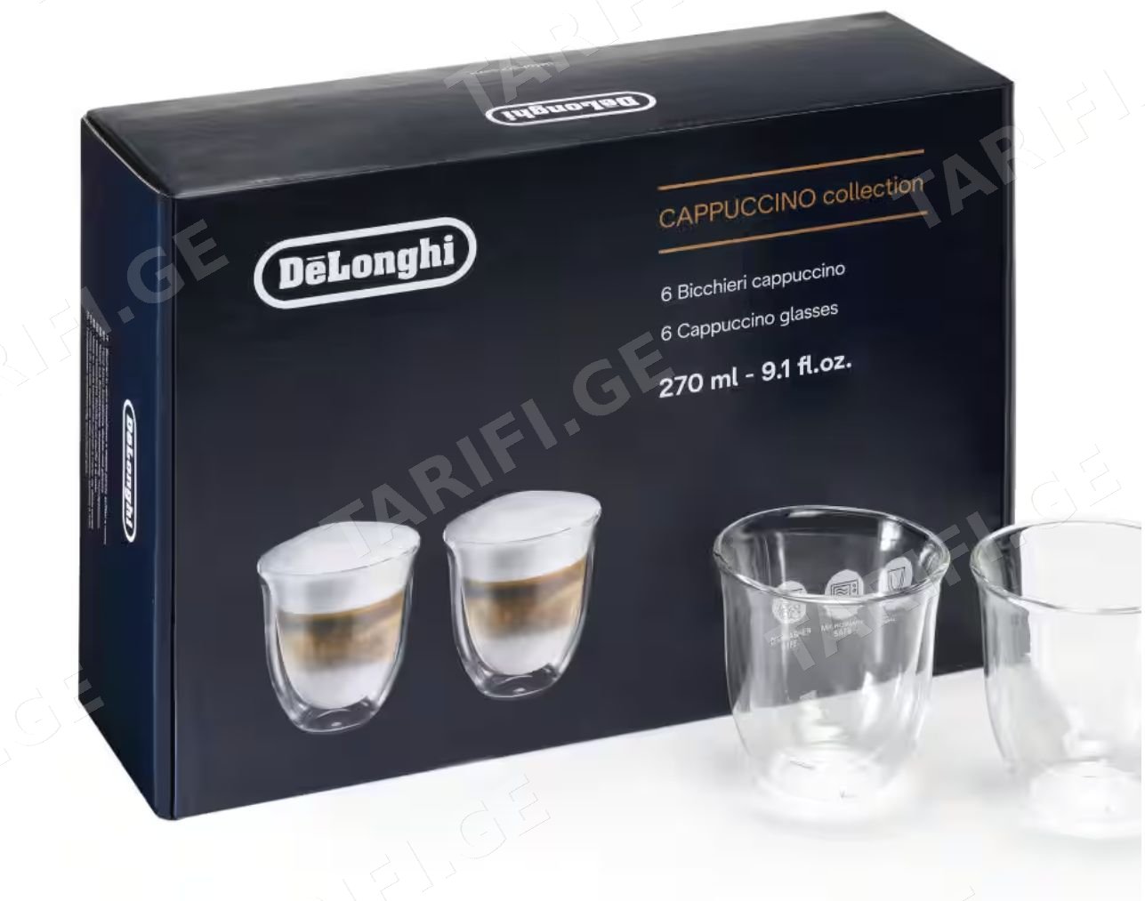 კაპუჩინოს ჭიქები DeLonghi DLSC301