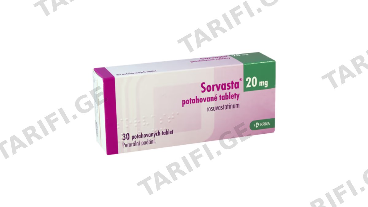 სორვასტა ტაბ.20მგ.N30