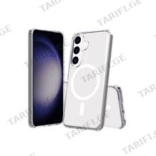 სილიკონის ქეისი Transparent Case with Magsafe Samsung Galaxy S25