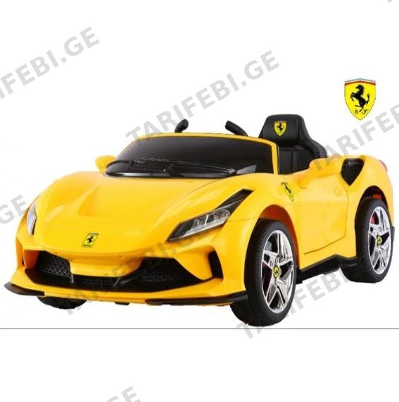 ელექტრო მანქანა F80-Y Ferrari F80 2 ადგილიანი/კაუჩუკის საბურავებით/ტყავის სავარძლით