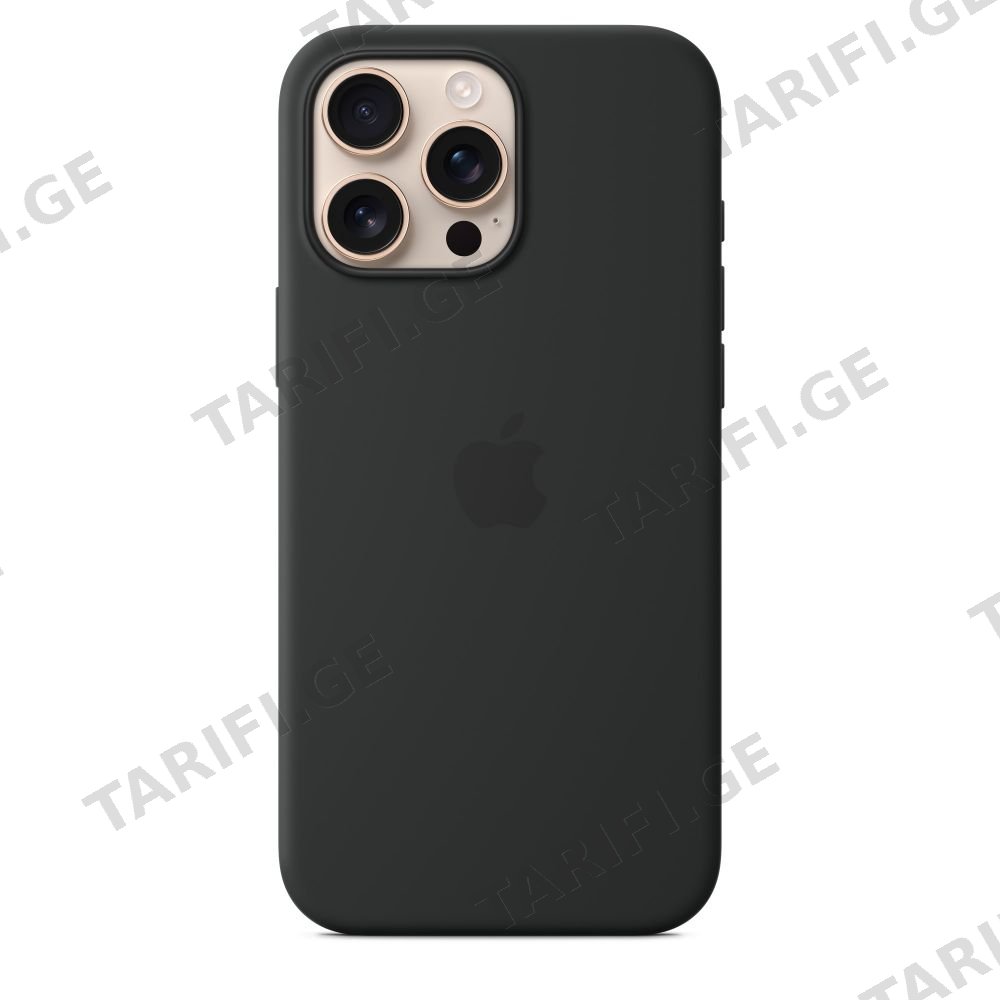 ქეისი iPhone 16 Pro Max Silicone Case - Black MYYT3ZM/A