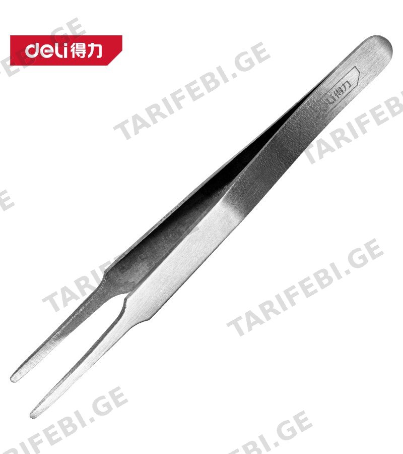 პინცეტი 120mm DL396202 მწარ. deli