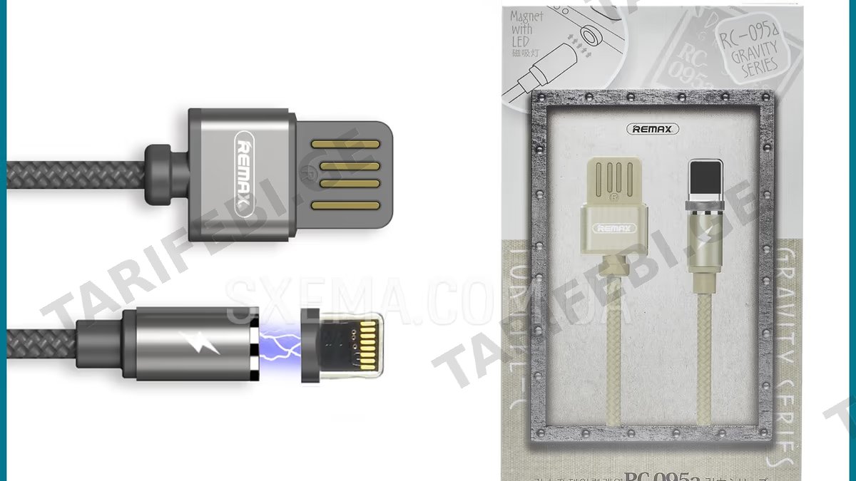 REMAX RC-095i USB lightning მაგნიტური