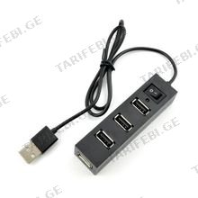 KINGDA 4 Ports USB 2.0 Hub (480Mbps) ჰაბი