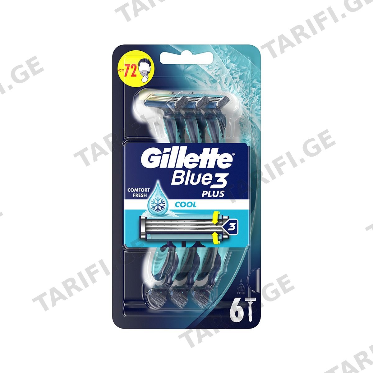 ერთჯერადი საპარსი ბლუ 3 6 ცალი 3483/7281 ჯილეტი - Gillette