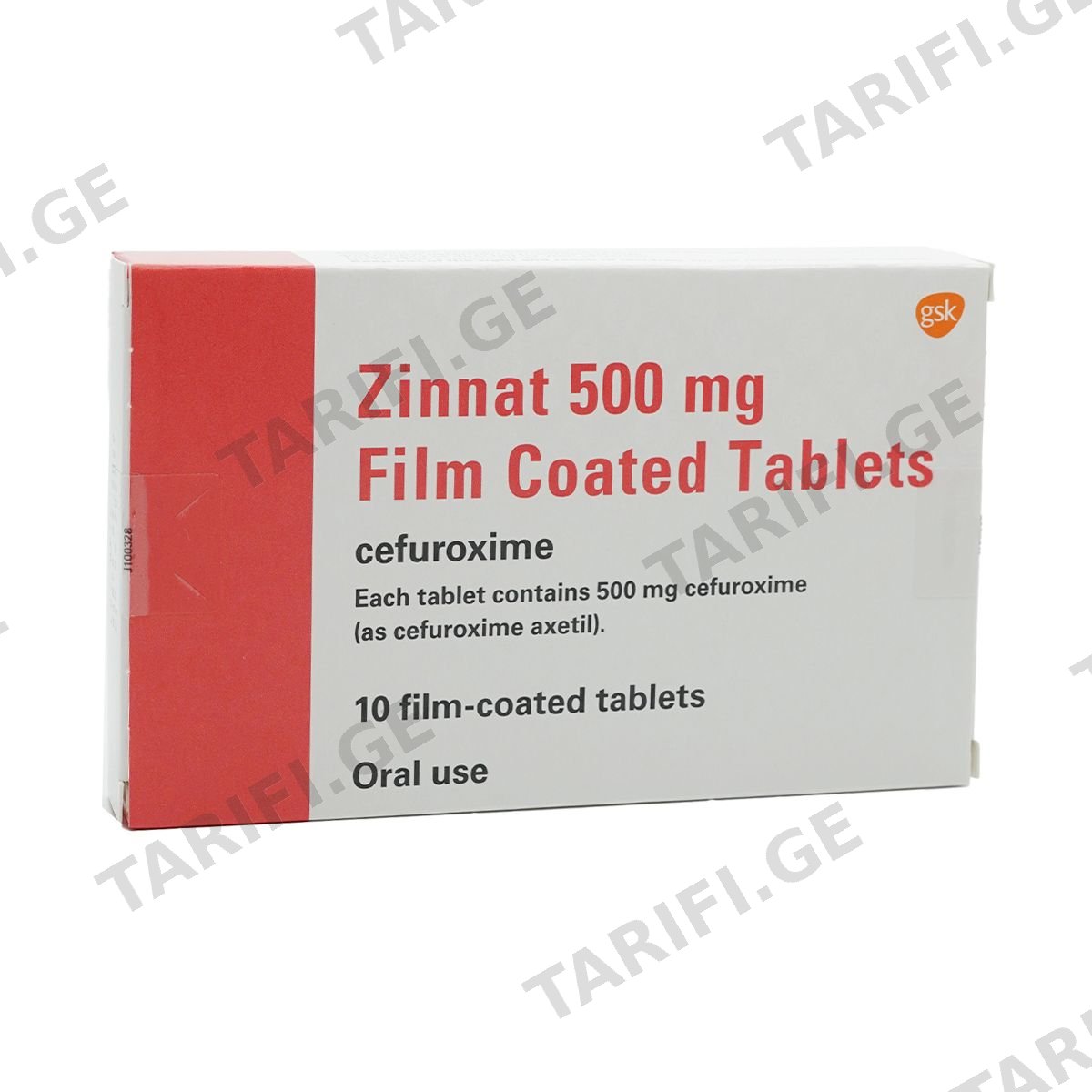 Zinnat - ზინატი 500მგ 10 ტაბლეტი