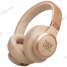 JBL Live 770NC Sandstone უსადენო ყურსასმენი