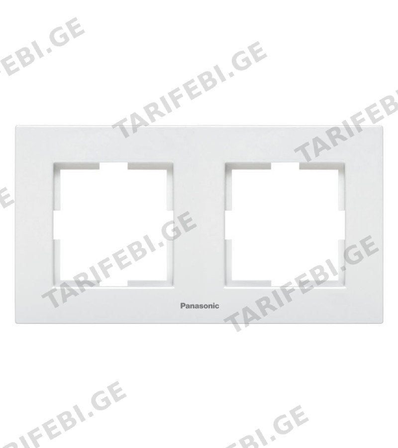 ჩამრთველ-როზეტის კანტი KARRE PLUS 55 2-ნი თეთრი WDTF18022WH-AMEA Panasonic