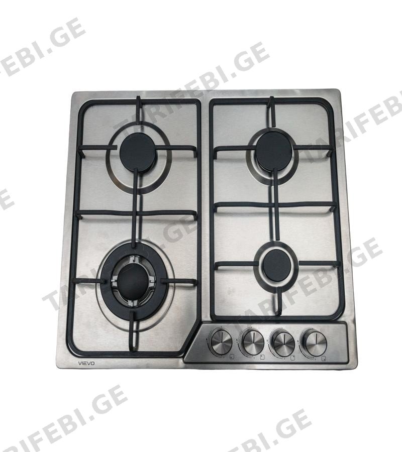 გაზქურის ზედაპირი 4-ნი E60-4005S SS ნიკელის მწარ.VIEVO
