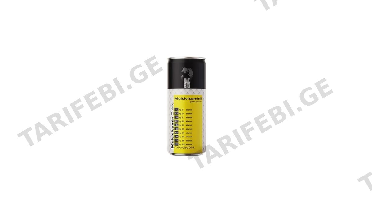 BLACK BRUIN ენერგეტიკული სასმელი მულტივიტმინი-250მლ
