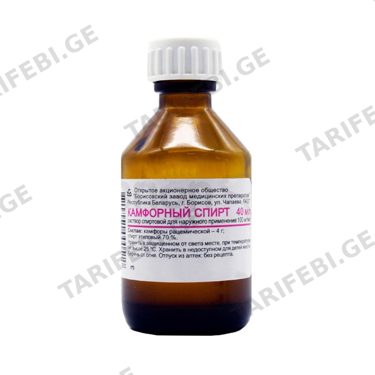 ქაფურის სპირტი 10% 40 მლ