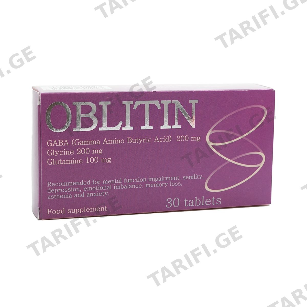 ობლიტინი - Oblitin 30 ტაბლეტი