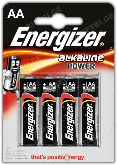 ელემენტი Energizer AA Alkaline Power 4 ც