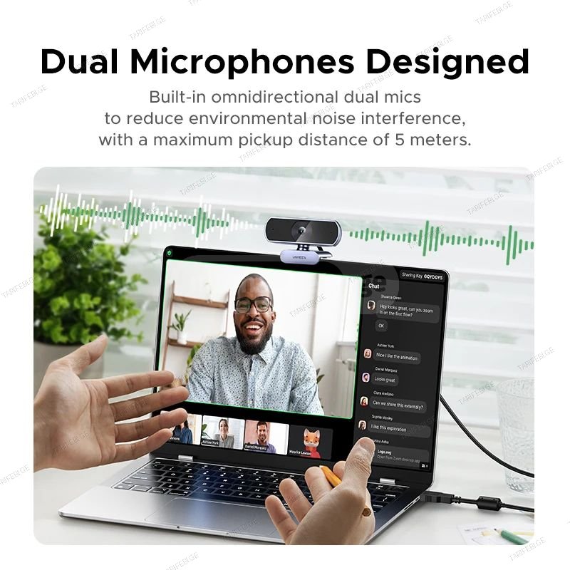 UGREEN 2K Webcam – ვებ კამერა მიკროფონით