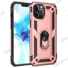 iPhone 12 Pro Sofia Ring Case სილიკონის ქეისი ბეჭდით - ვარდი