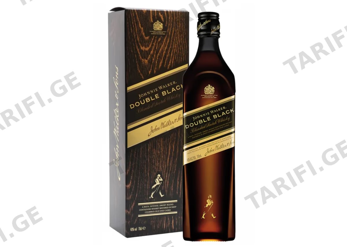 შოტლანდიური ვისკი Johnnie Walker Double Black - 0.7L
