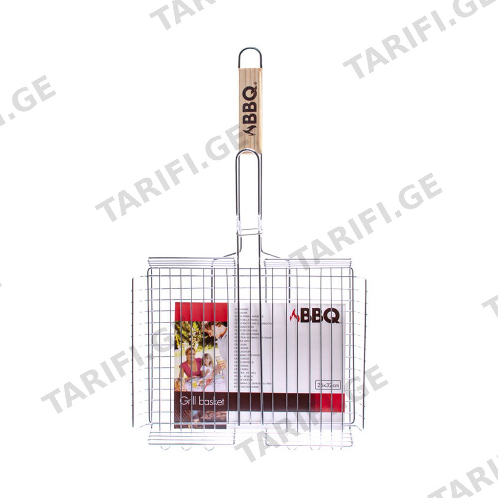 ბარბექიუს ბადე BBQ GRILL RACK WOODEN HAND