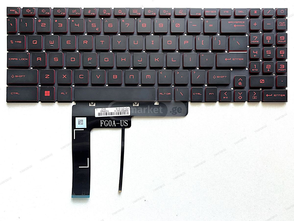 MSI Sword 15 MS-17L1 MS-17L2 MS-17L3 MS-158K keyboard