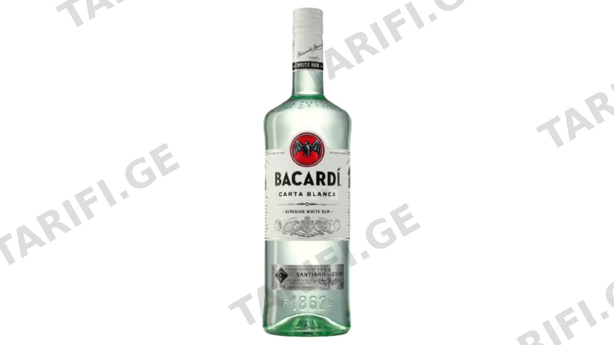 რომი Bacardi Carta Blanca - 0.7L