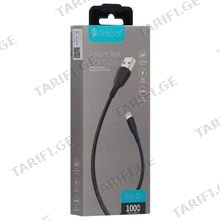 ტელეფონის კაბელიკაბელი CELEBRAT For iphone FLY-2I Black
