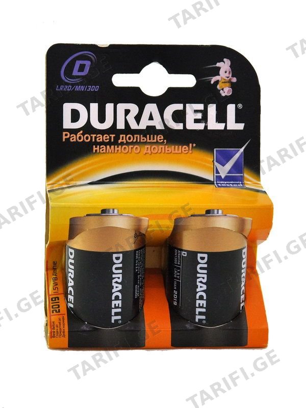 ელემენტი D K2 დურასელი - Duracell
