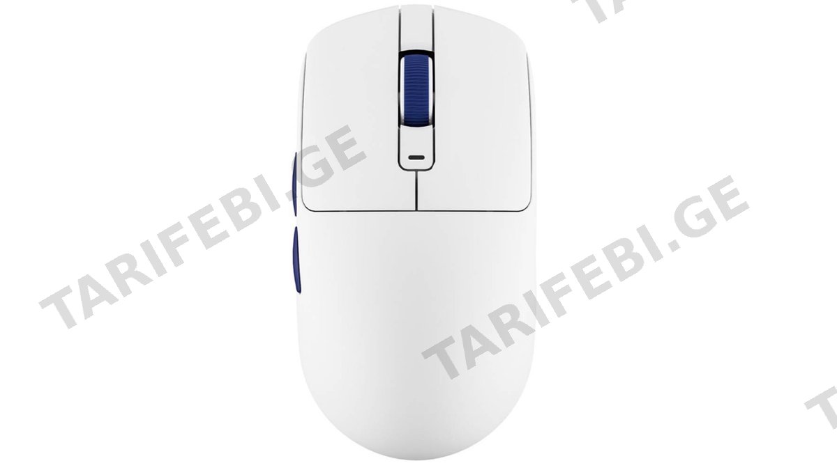 მაუსი Royal Kludge RK M30 Gaming Mouse Wireless, 2.4GHz, Bluetooth, USB White Blue