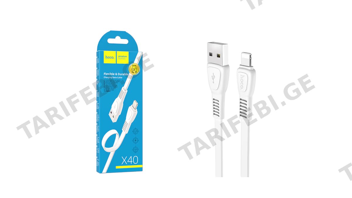 Hoco X40 USB to lightning white