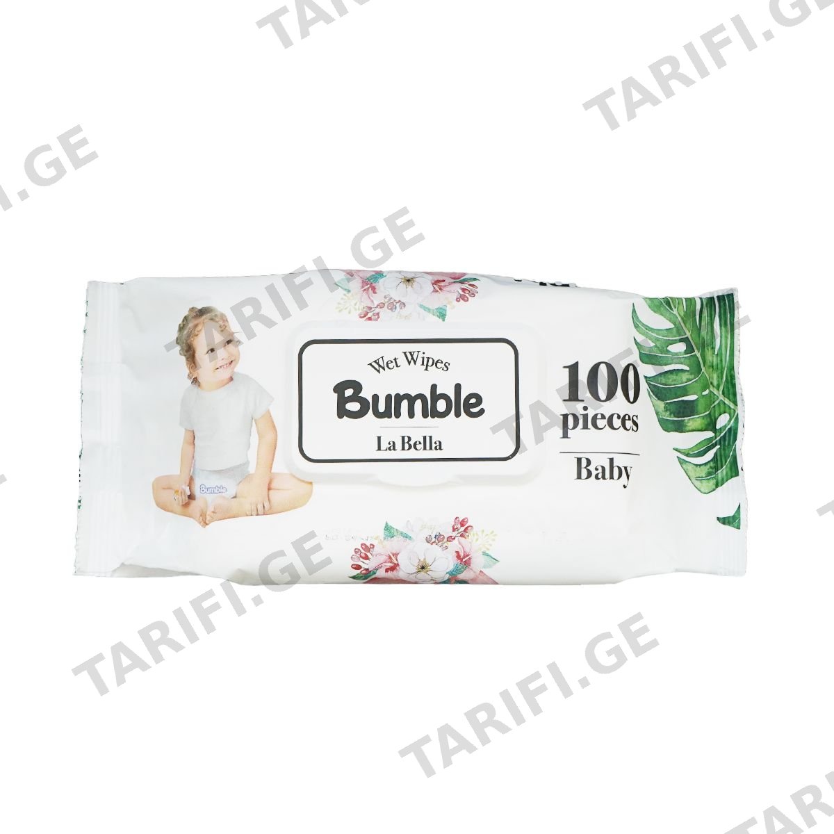 სველი ხელსახოცი 100 ცალი 0003 ბამბლ ბეიბი - Bumble Baby