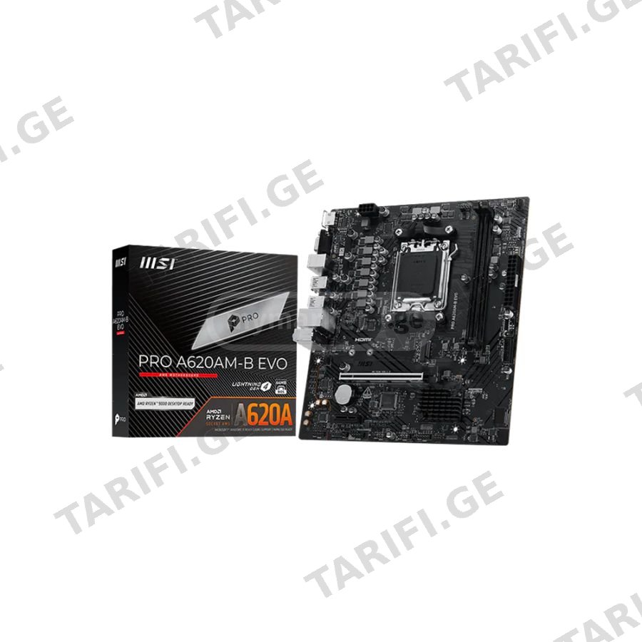 MSI PRO A620AM-B EVO AM5 DDR5 mATX