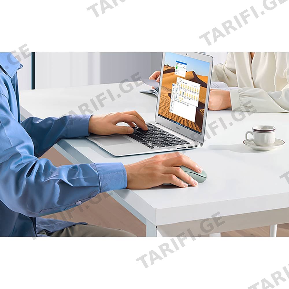 მაუსი UGREEN MU105 (90672), Wireless, USB, Mouse, Celadon Green