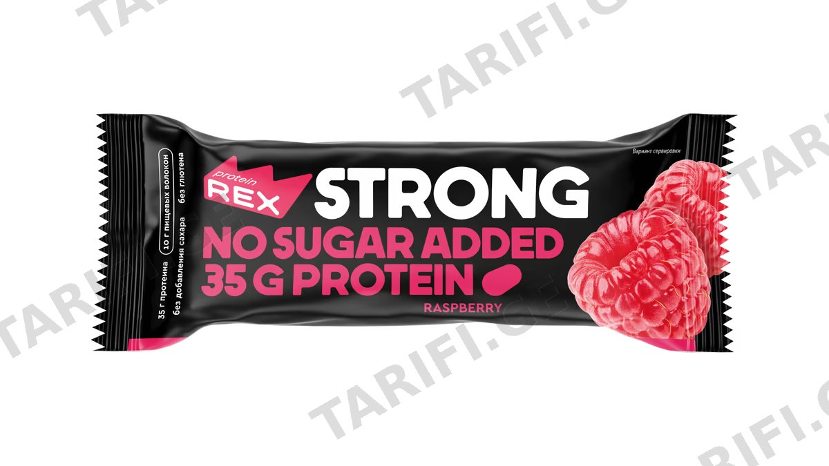 ბატონი პროტეინის "REX" STRONG ჟოლოს 100გ