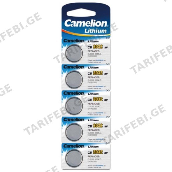 ელემენტი Camelion CR2032 3V Lithium 5 ც
