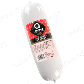 ძეხვი /Elpozo/ ALMIREZ/ ღორის მორტადელა სიცილიური 056775/3კგ