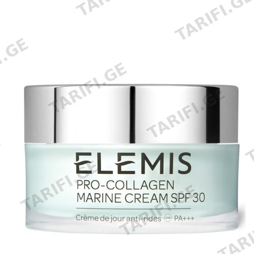 ელემისი - PRO-COLLAGEN marine სახის კრემი დამატენიანებელი/ნაოჭსაწინააღმდეგო/აღმდგენი SPF30 50მლ