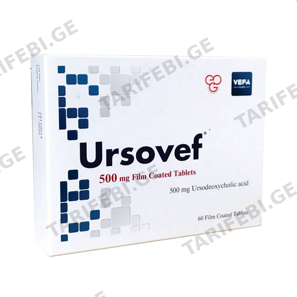 ურსოვეფი - Ursovef 500მგ 60 ტაბლეტი