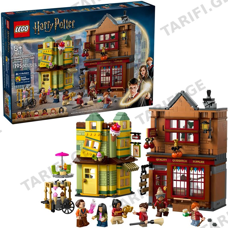 ასაწყობი კონსტრუქცია (ლეგო) LEGO 76452 CONSTRUCTOR HARRY POTTER QUALITY QUIDDITCH SUPPLIES & ICE CREAM PARLOUR