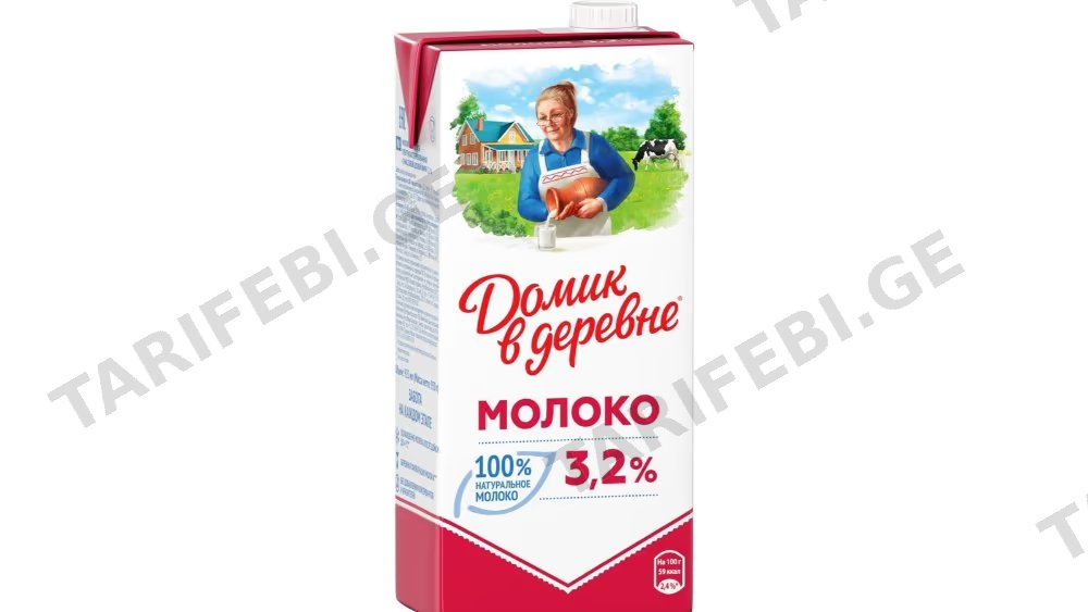 სოფლის ნობათი რძე ულტრაპას. 3,2% 950 გრ