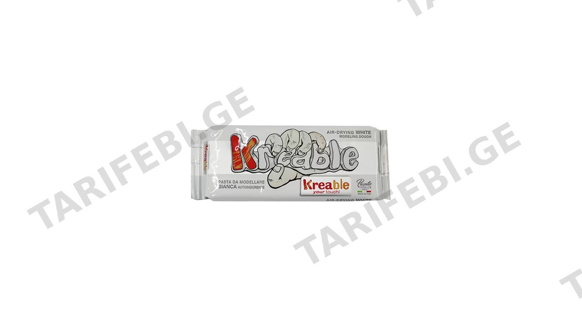თიხა KREA 500გრ WHITE 0610 1ც