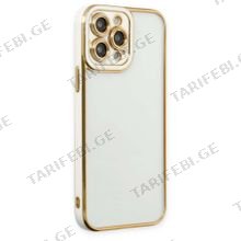 iPhone 14 Pro Max Liva lense Case სილიკონის ქეისი - თეთრი
