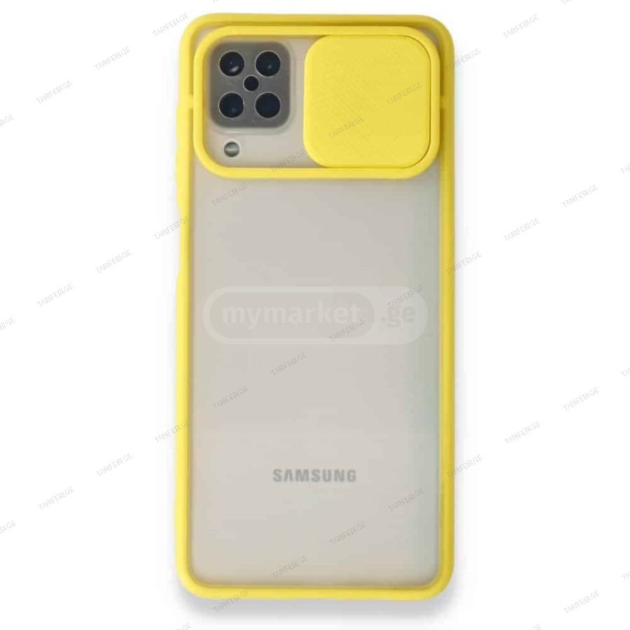 Samsung Galaxy A12 Palm Camera Sliding Silicone Case კამერის დაცვით ქეისი თავსებადია Samsung Galaxy A12 / Samsung Galaxy M12 -თან მონაცემები: