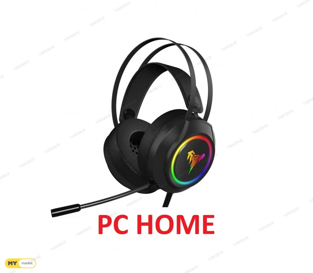 GAMING HEADSET RGB განათებით (USB შესაერთებლით)