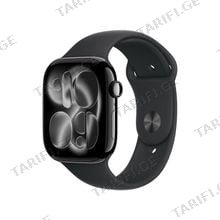 Apple Watch Series 11 GPS 46mm Jet Black Aluminium Case With Black Sport Band MEUW4 S/M სმარტ საათი