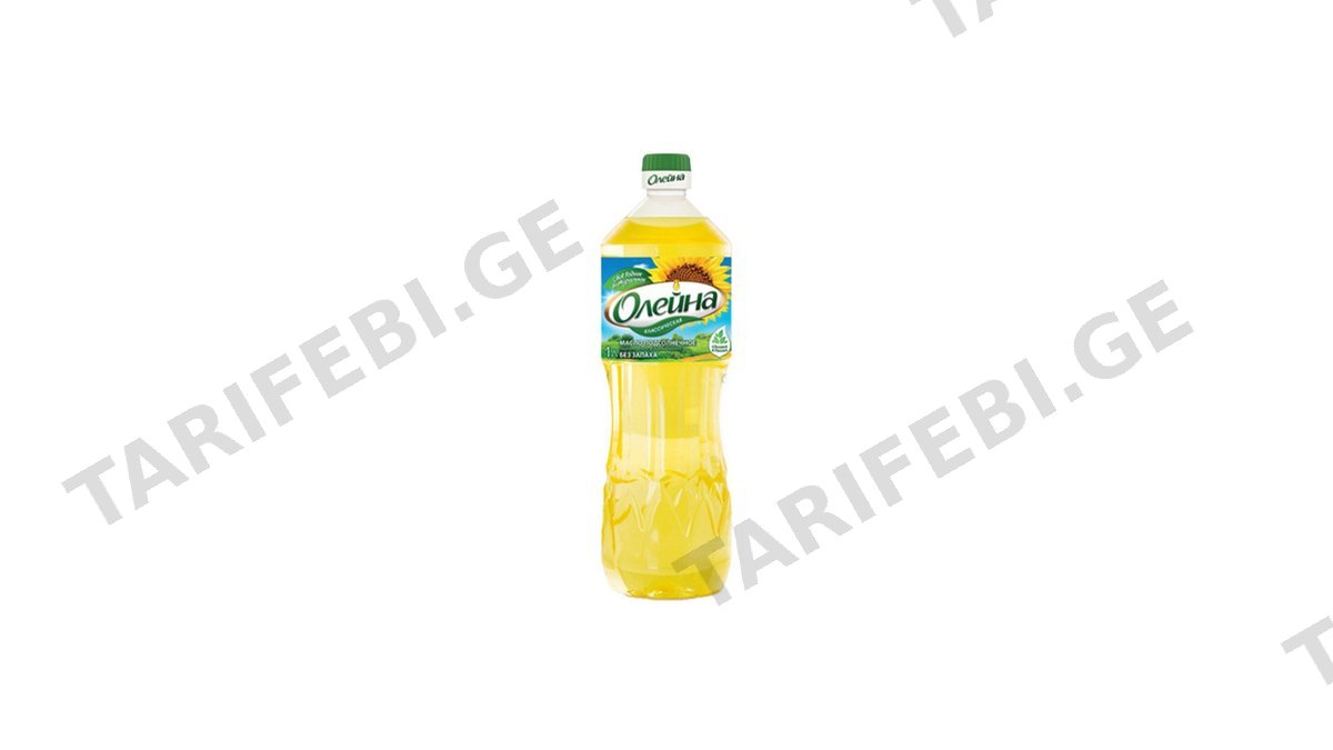 ოლეინა მზესუმზირის ზეთი 1ლ