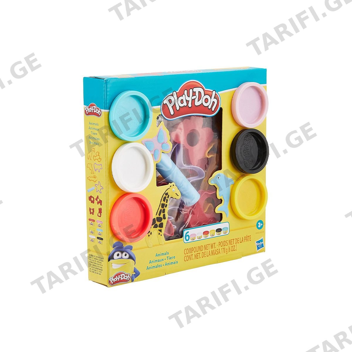 საძერწი ნაკრები ცხოველები Animals Starters Play-doh Hasbro-417539
