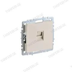 როზეტი IEK BRITE RJ45 cat5E RK10-BrB ჩარჩოს გარეშე