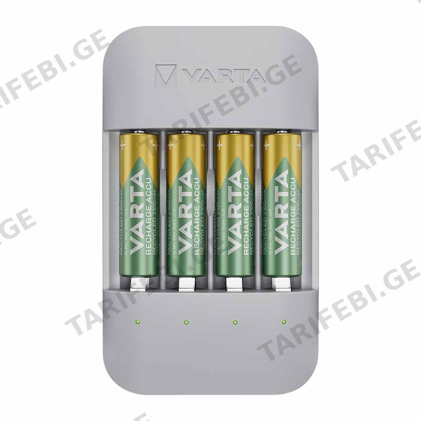 ელემენტების დამტენი VARTA 4xAA 2100 mAh ECO Charger Pro Recycled