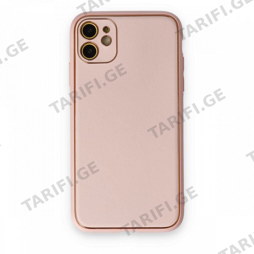 iPhone 12 Case Coco Leather Silicone Cover, ტყავის სტრუქტურის ქეისი